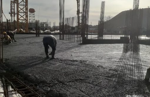 بتن ریزی پروژه شهید تندگویان